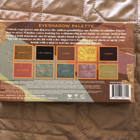 Destino by Alamar Cosmetics Eyeshadow Palette - Picture 7 of 7
